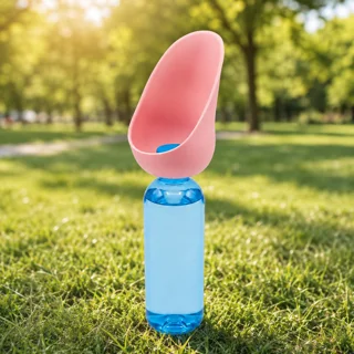 آبخوری قابل حمل سگ و گربه تادو رنگ صورتی